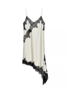 ZW COLLECTION ASYMMETRIC LACE DRESS XS